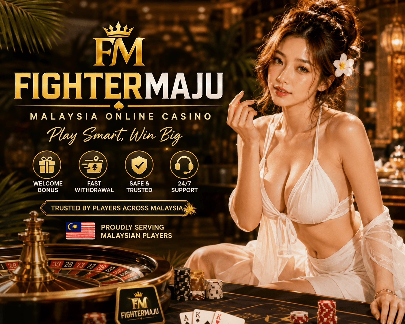 fightermaju - live casino and slots Malaysia fightermaju live casino with blackjack roulette baccarat slots chips and Android access
